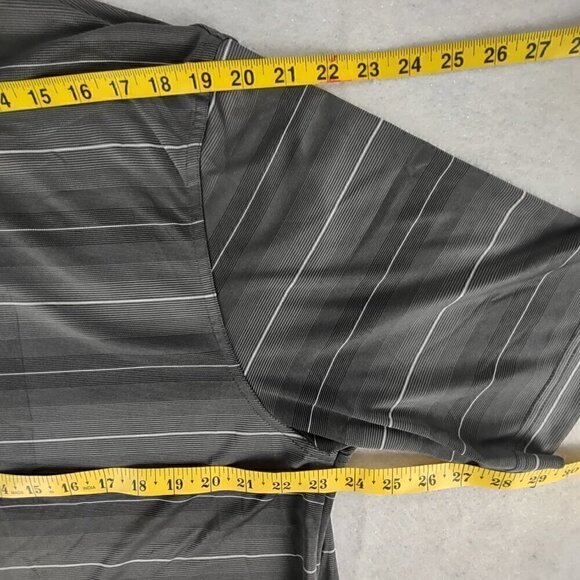 Cutter & Buck Dark Gray Light Gray White Polyester DryTec Polo Golf Shirt Sz XXL - Picture 8 of 12